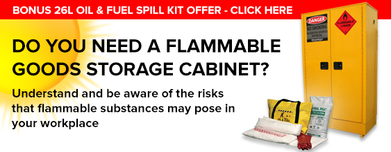 Flammable storage cabinet summer offer banner