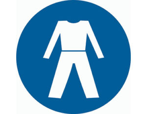Long sleeve mandatory sign made to Australian Standards