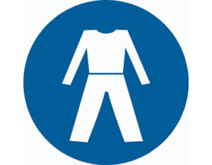 Long sleeve mandatory sign made to Australian Standards